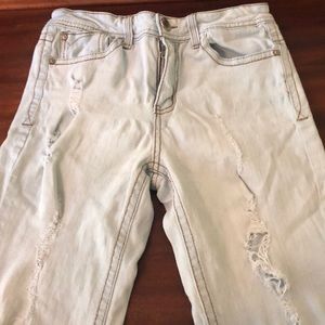 Almost Famous Light Wash Straight Length Jeans